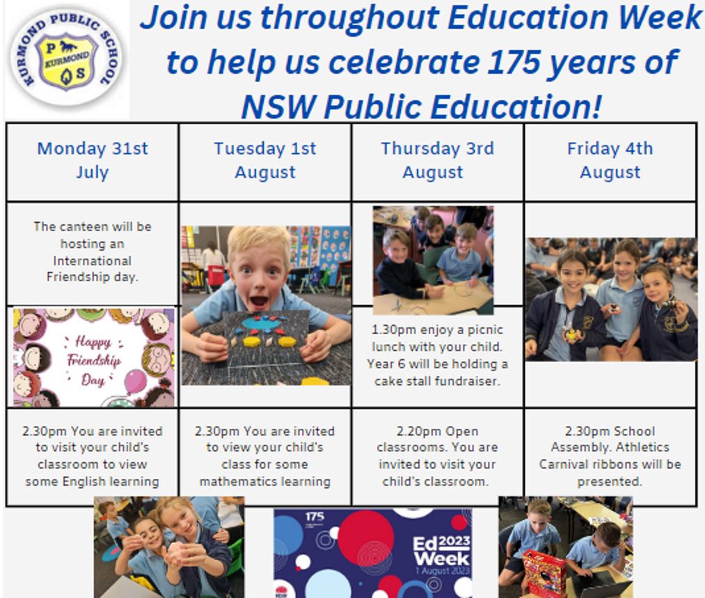 Education Week 2023 Celebrating 175 years of public education in NSW